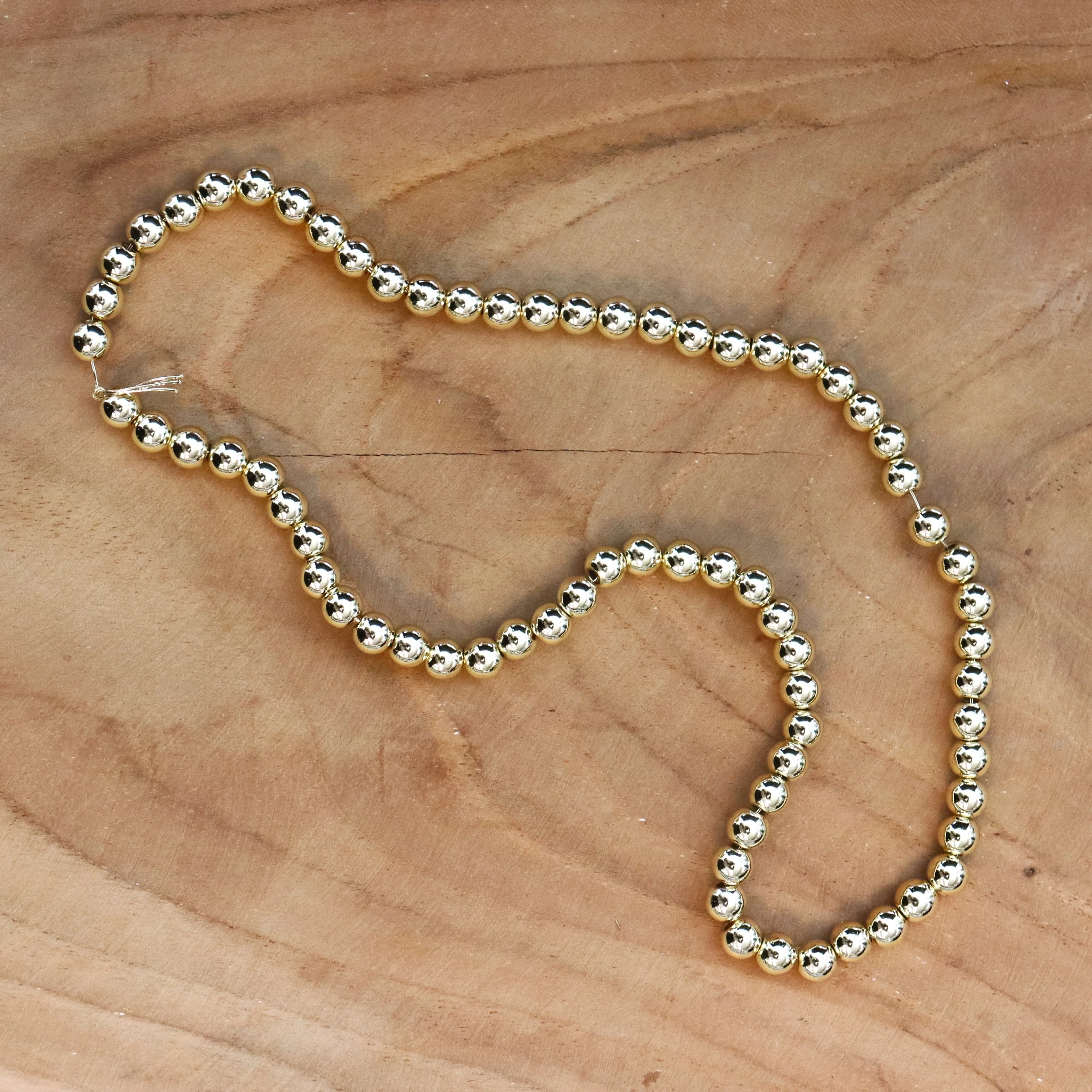 Kralenstreng - electroplated hematiet goud diverse maten - Image 3