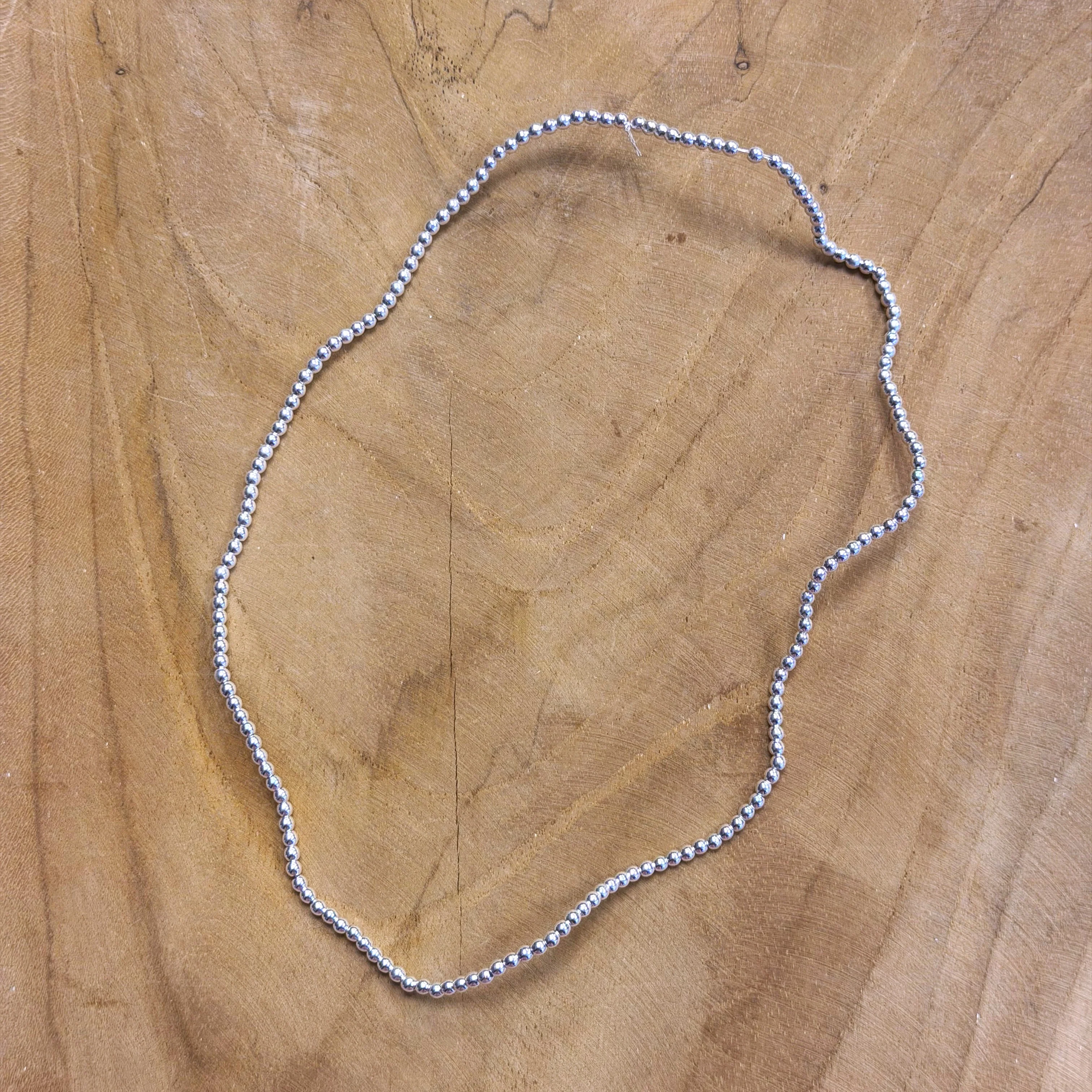 Kralenstreng - electroplated hematiet zilver diverse maten - Image 6