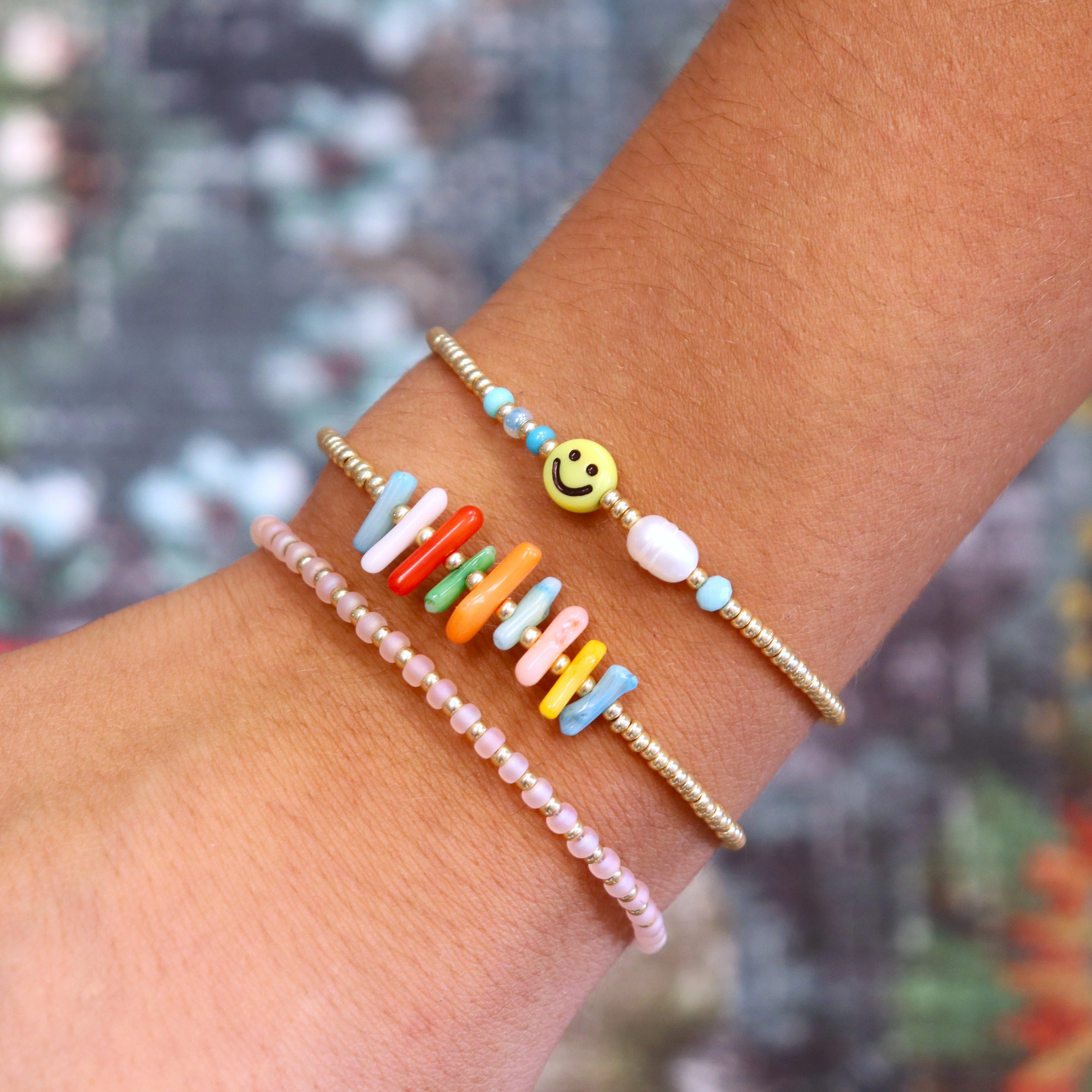 Miyuki armband met smiley - Image 2