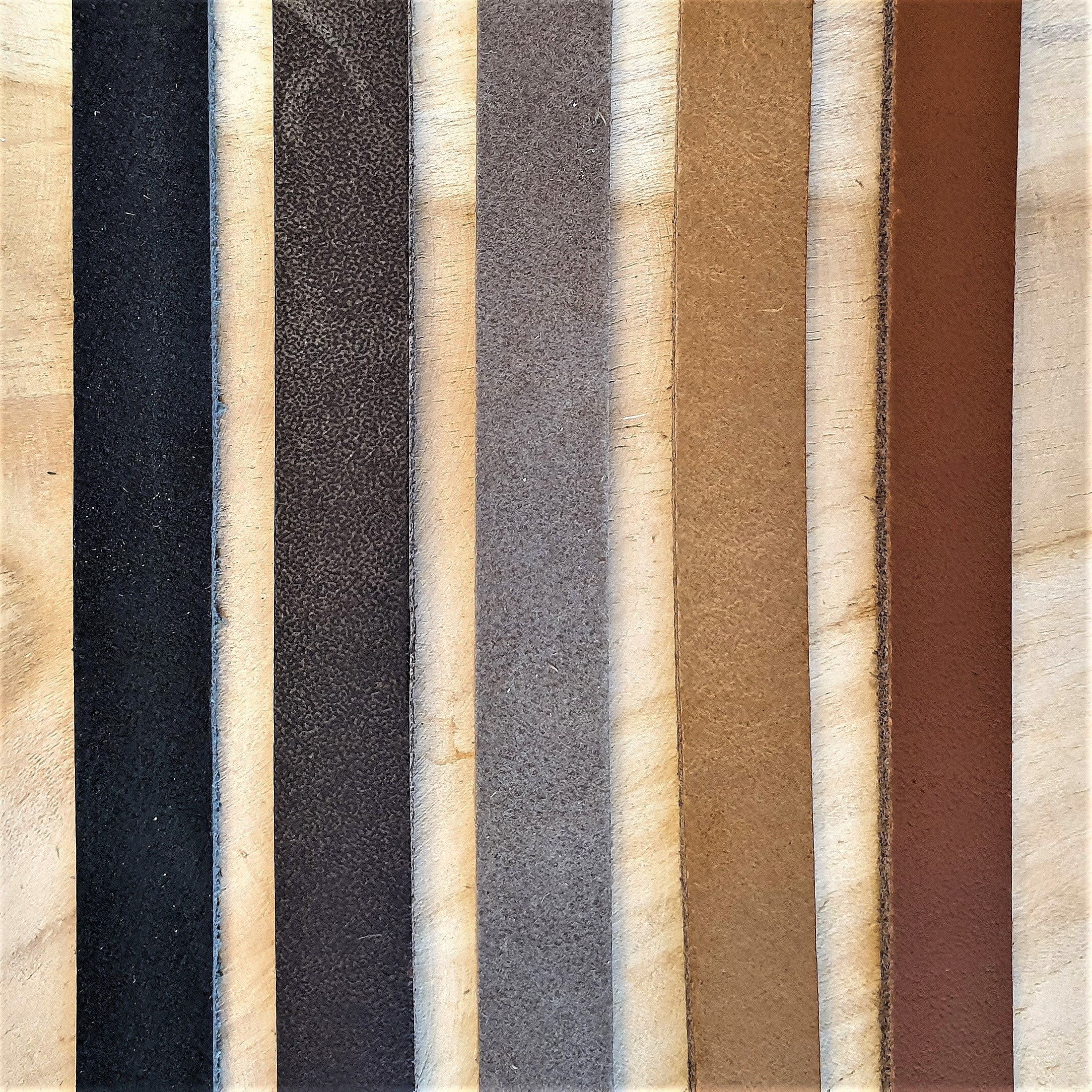 Plat leer 10 mm Cognac circa 50 cm - Image 2