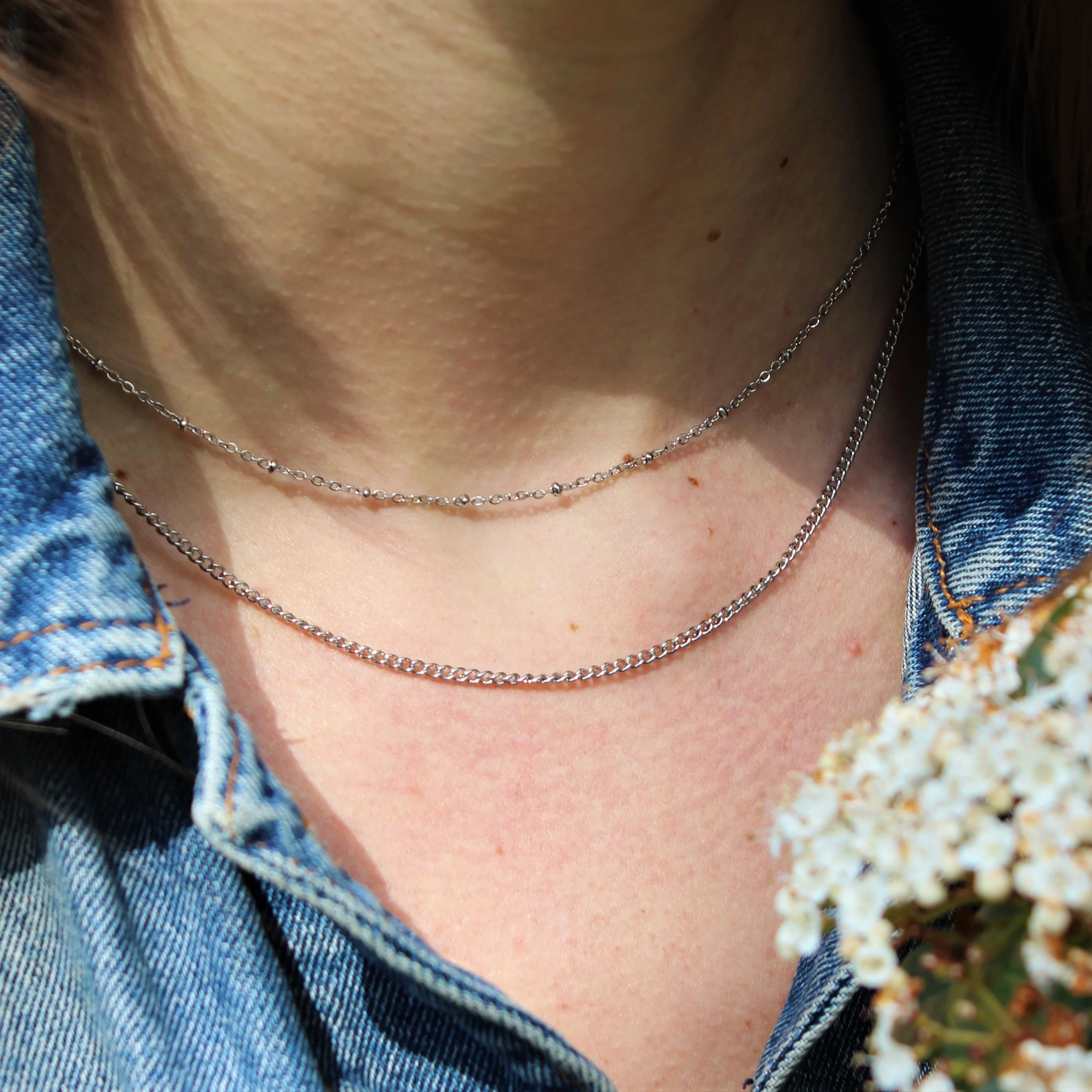 Stainless steel ketting zilver - schakel - Image 4